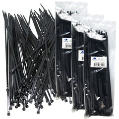 300 Pack Cable Ties Tie Wraps Plastic Nylon Zip Ties Strong Extra Long NEW 12″