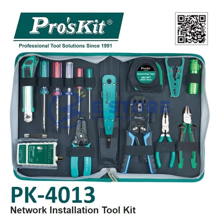 Pro'skit PK-4013 Network Installation Tool Kit Technician's Tool Kit gallery