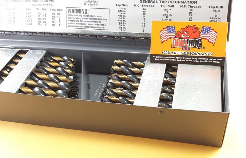 115 Pcs Drill Hog® Letter Number Drill Bit Index Molybdenum Lifetime Warranty gallery
