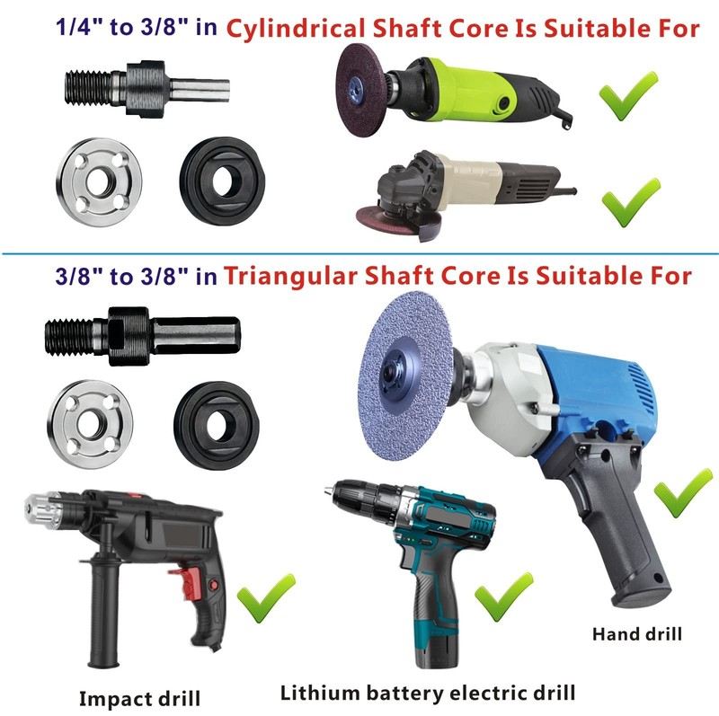Electric Drill Grinder Wheel Disc Adapter 6mm & 10mm 10mm & 10mm Adjustable R... gallery