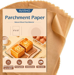 Unbleached Parchment Paper Baking Sheets 9X13In Precut Non-Stick Parchment Paper