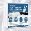 Queen Zippered Mattress Protector 10-14", 6-Side Waterproof Soft Terry Noiseless gallery