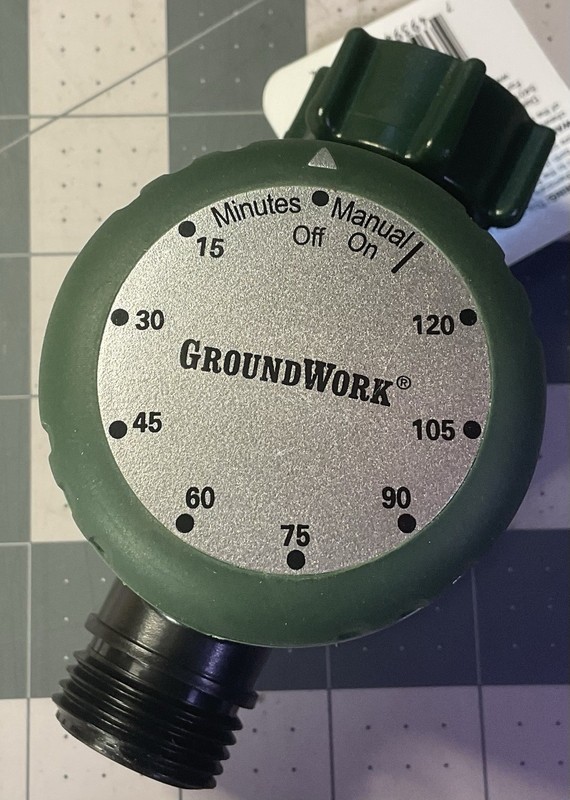 GroundWork Mechanical Water Timer ABS Plastic Green ~ 8 Separate Settings ~ NWT gallery
