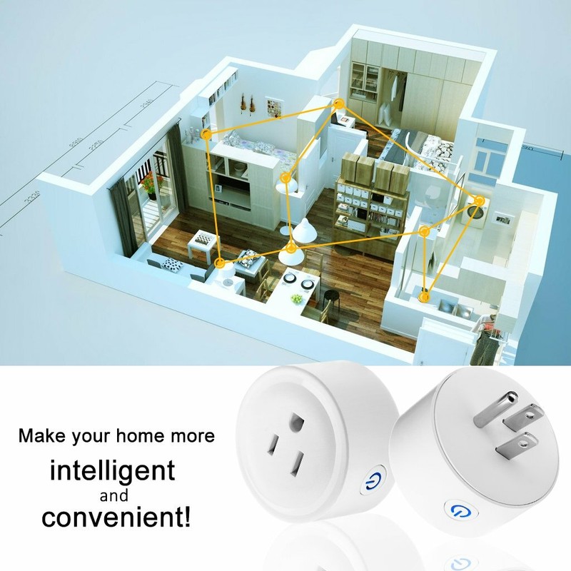 2 Mini Smart Plug Outlet Wifi Socket Alexa Google IFTTT fr Voice Control NEW FS! gallery