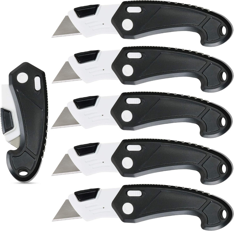 Lightweight Strong ABS Plastic Folding Utility Box Cutter (6 Pack) gallery