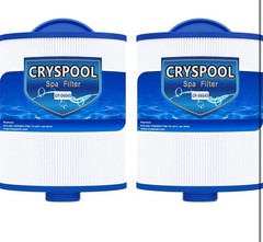 Cryspool® 06045 Filter 2-Pack Compatible with Artesian Spas, Tidal Fit Swim…