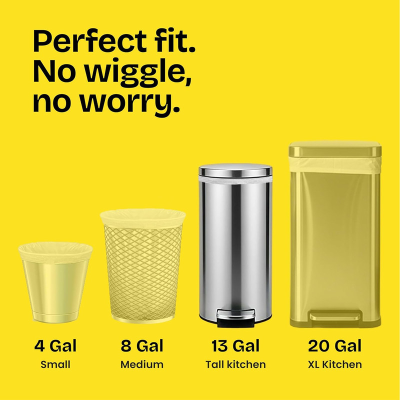 Forceflex Tall Kitchen Drawstring Trash Bags, 13 Gal, Fragrance Free, 110 Ct (Pa gallery