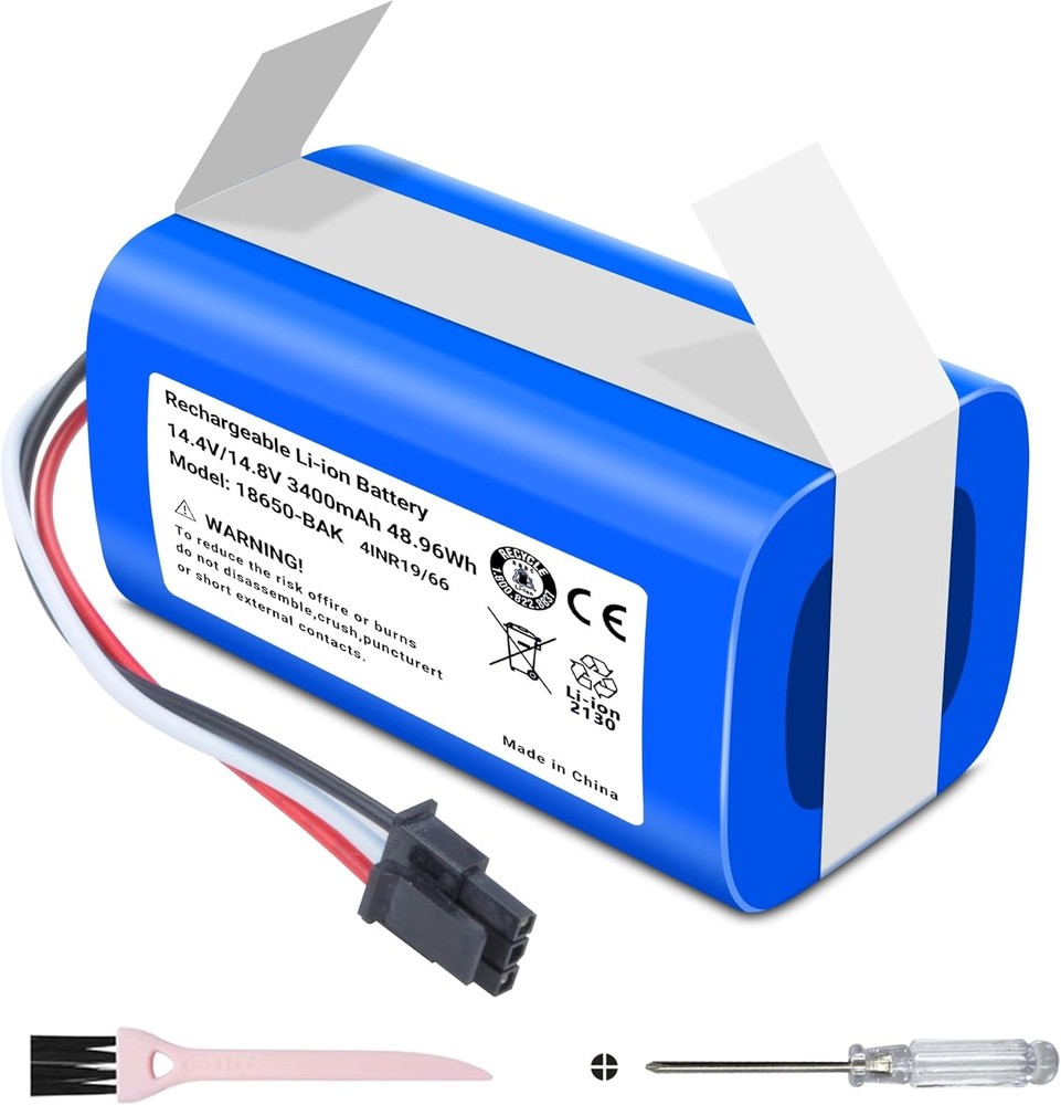 3400mAh Replacement Battery Compatible for AIRROBO P30 Robot Vacuum Cleaner