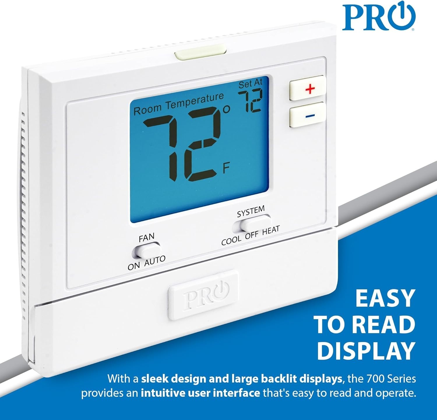 Pro1 T701 Low Voltage Non-Programmable Thermostat SINGLE STAGE 1 HEAT/1 COOL gallery