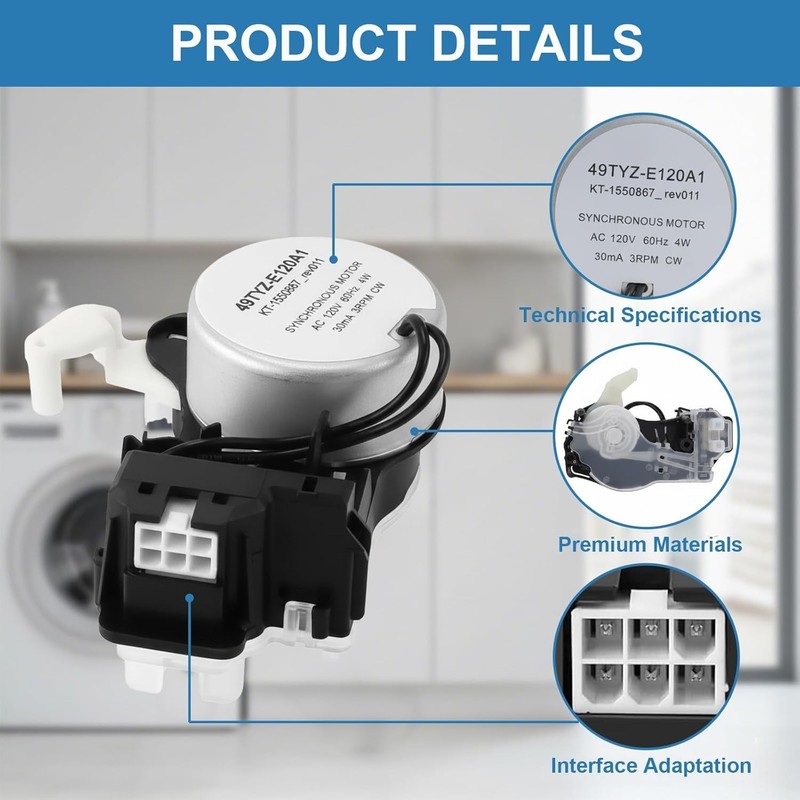 W10913953 Washer Shift Actuator - Compatible with Whirlpool, Maytag, Kenmore, Am gallery