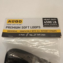 AUGO 6 Pack 12″ Soft Loop Tie Down Straps 4500LB Garden Equipment Tree Support N