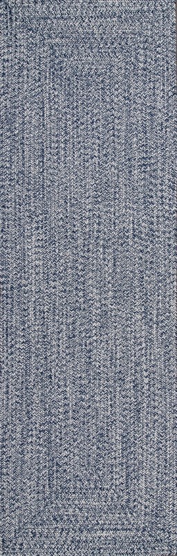 Nuloom 2 X 6 Solid Hand Braided Indoor/Outdoor Area Rug Pet-Friendly High gallery