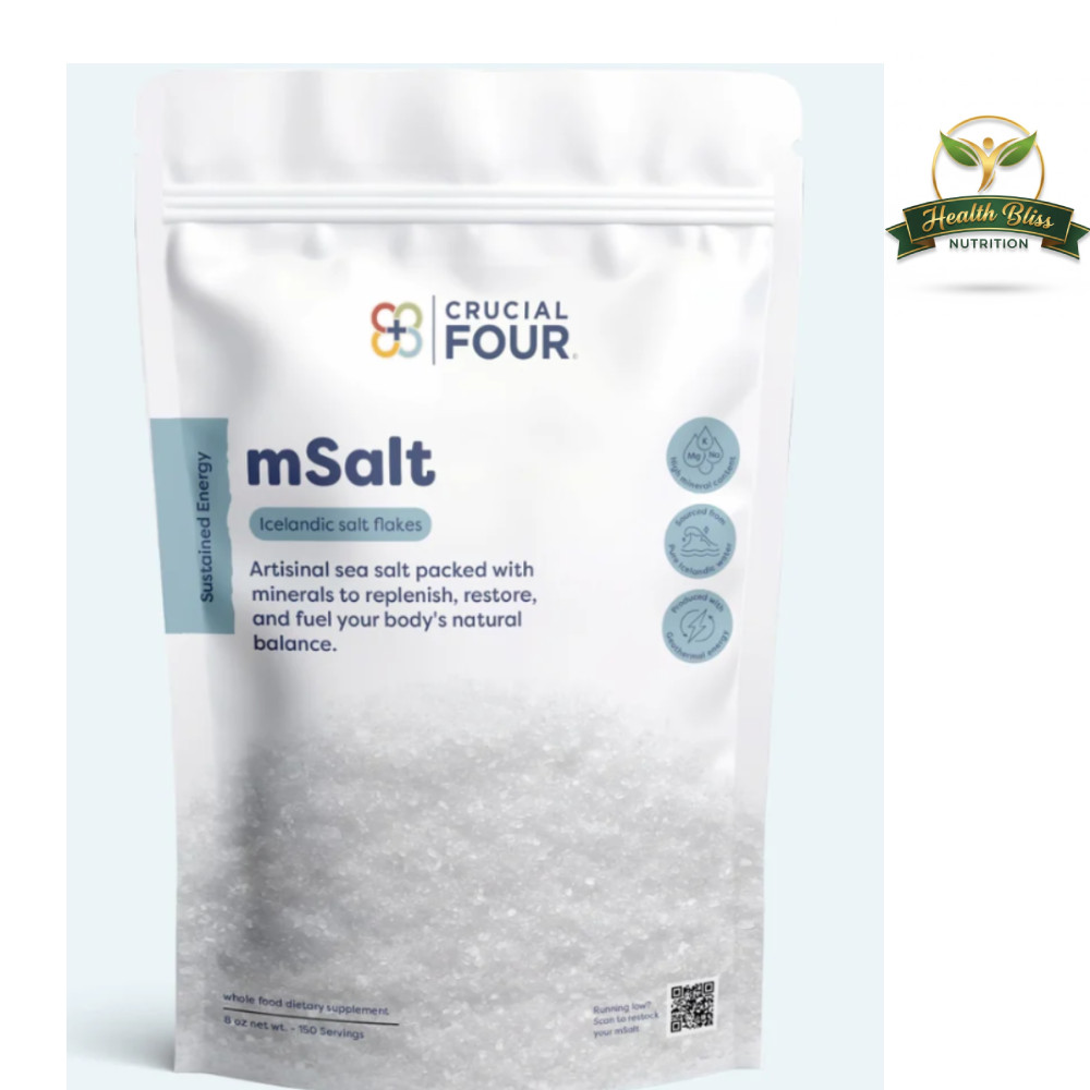 Crucial Four mSalt Icelandic Flake Salt 150 Servings Premium Mineral Salt gallery