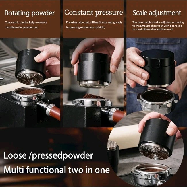 53MM Espresso Accessories - WDT Tool , Coffee Tamper set with 2-in-1 Design, 304 gallery