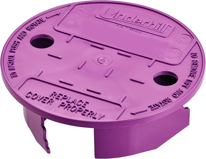 Underhill Lawn Sprinkler Valve Round Box Lid, Versalid 6" To 7", Purple VL-6P gallery