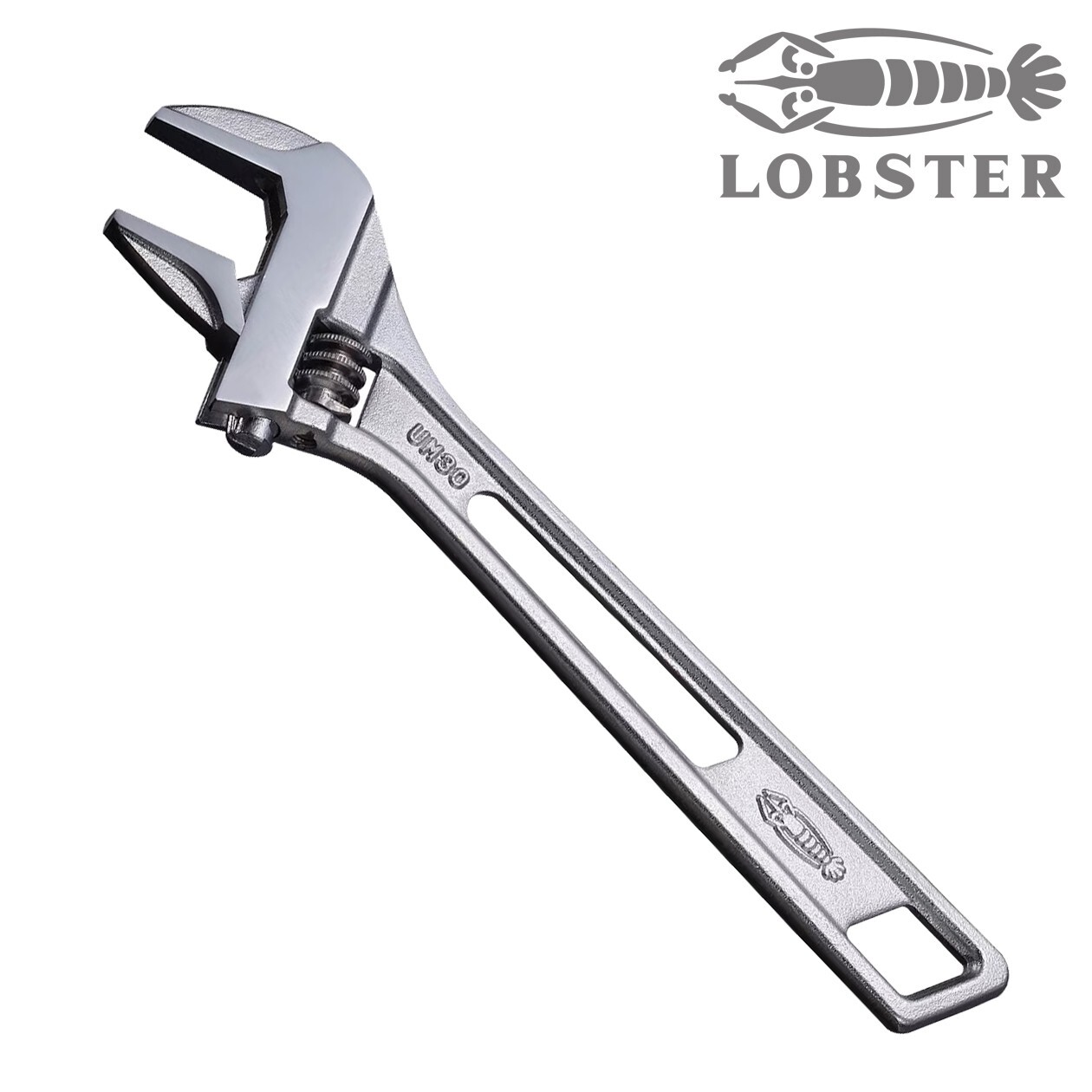 LOBTEX LOBSTER Hybrid Monkey Adjustable Wrench 200mm 8in UM30 Made in Japan gallery