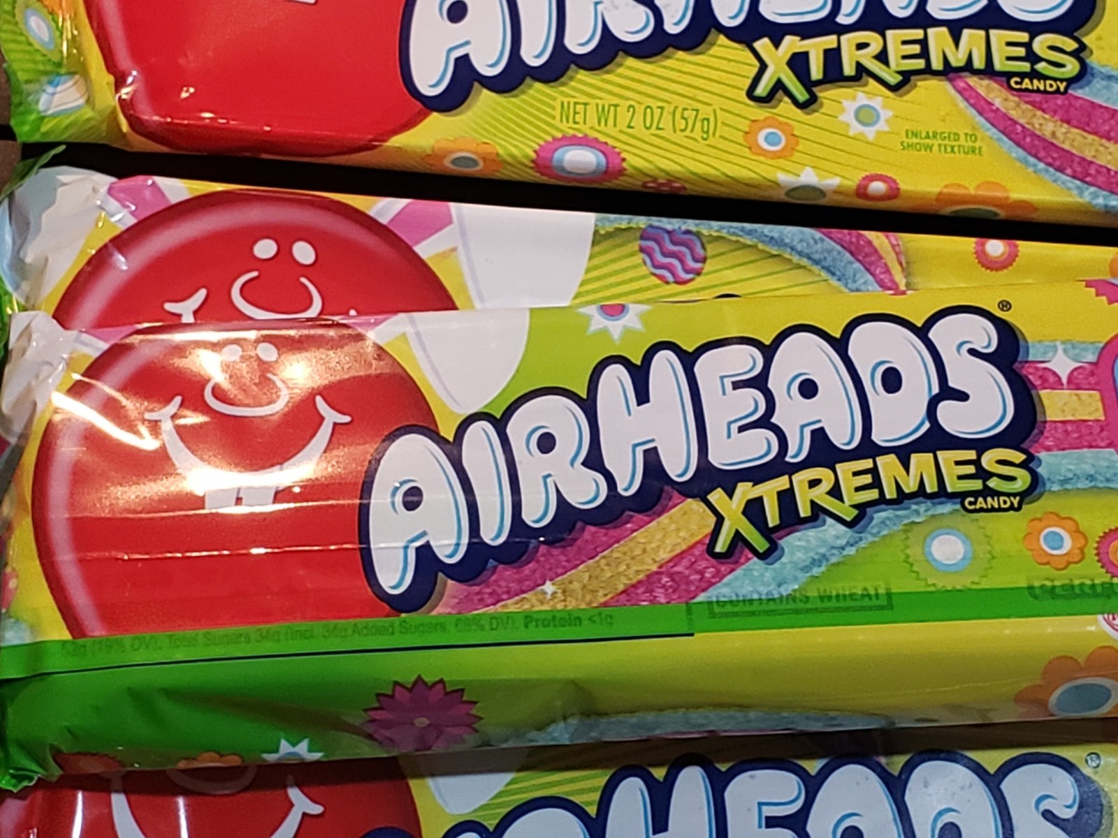 Qty 5 Packs AIRHEADS XTREMES Candy - Spring - Hoppin Berry - 2 oz x 5 - 8/2026 gallery