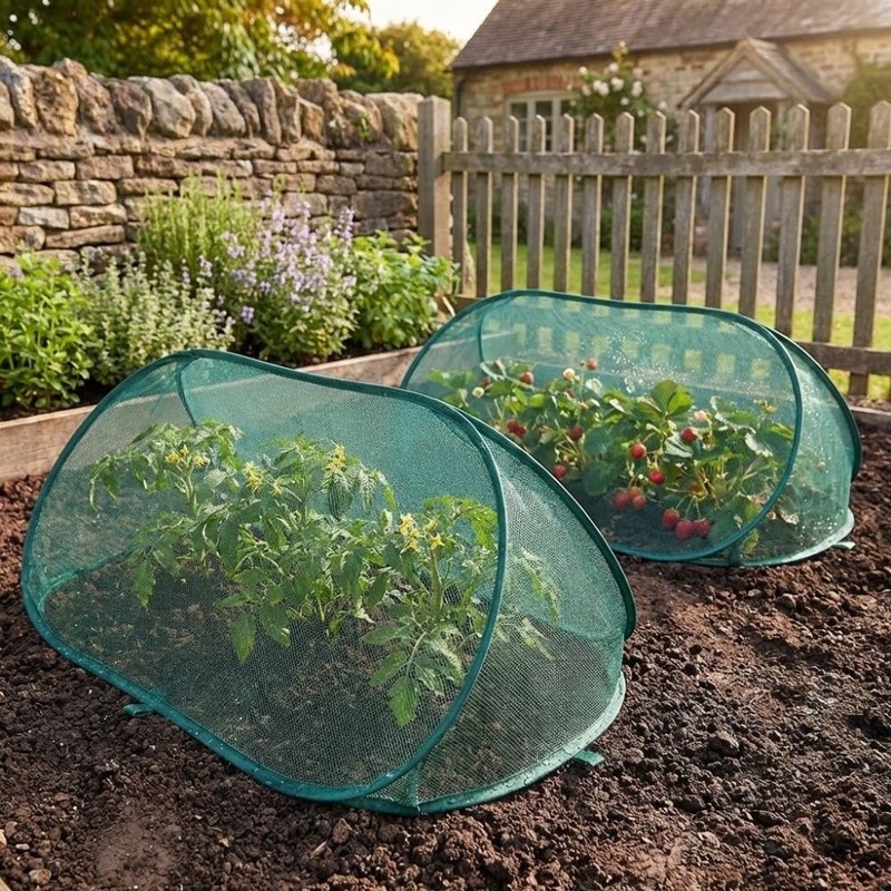 1PC Foldable Plant Protection Netting Garden Row Covers Mesh Plant Shade Cover gallery