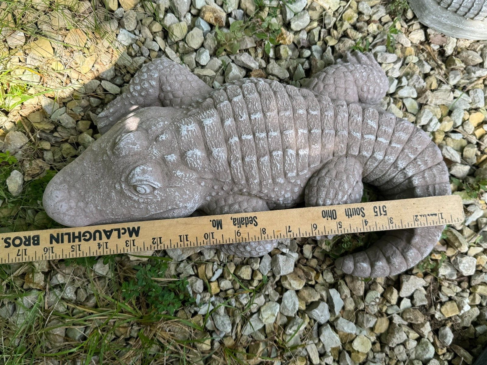 Cement Concrete Stone Unpainted ALLIGATOR Statue New gallery