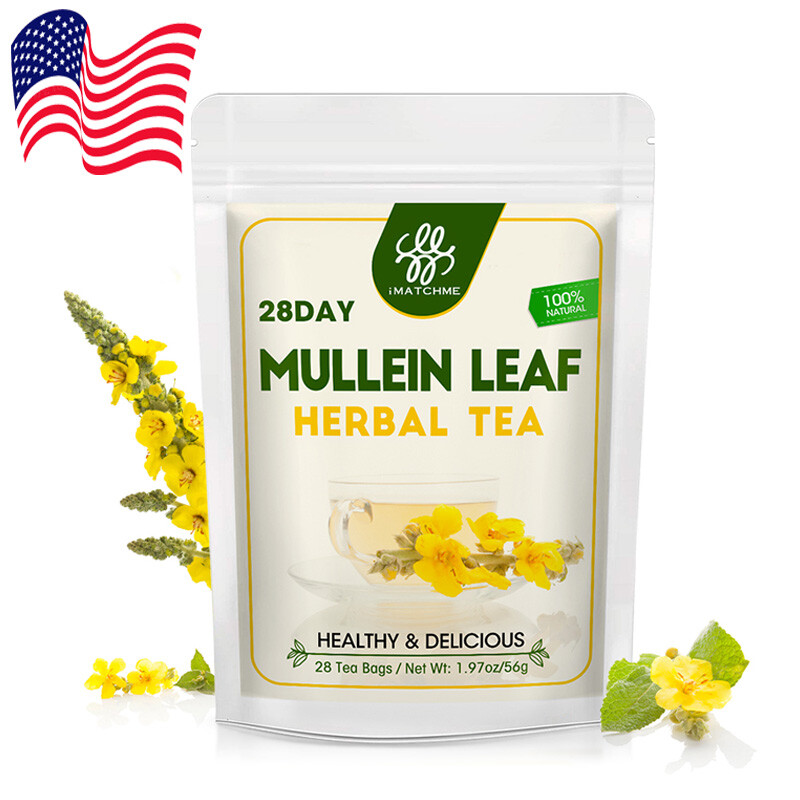 Mullein Tea Bags For Lung Cleanse Herbal Leaf of Flowers Detox Enhance Immune gallery