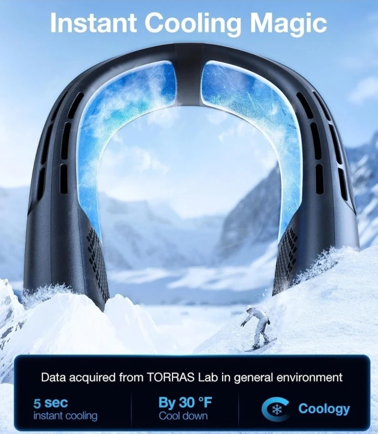 TORRAS COOLIFY 2S Neck Air Conditioner, Portable Personal Cooler gallery