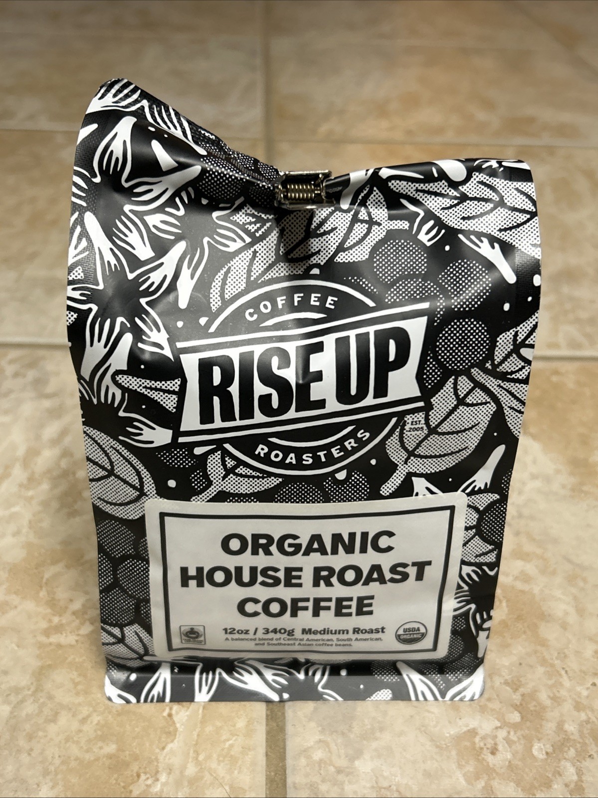 Organic House Roast Medium Certified Fair Trade Organic Coffee 12 oz Whole Bean gallery