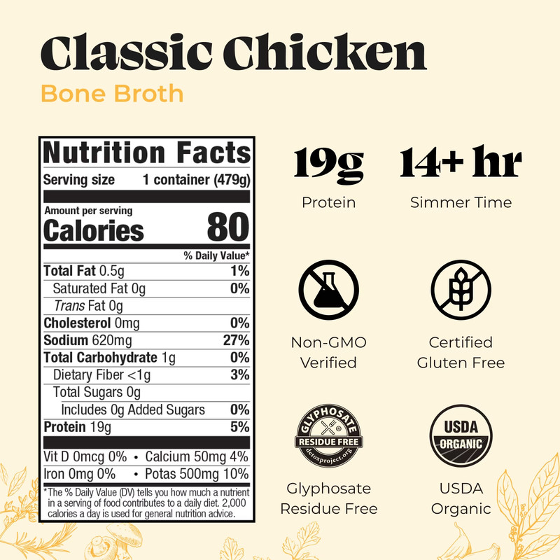Kettle & Fire Chicken Bone Broth, 16.9oz... gallery