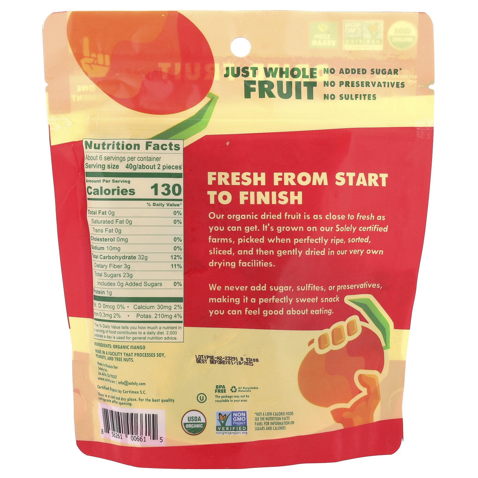 Organic Mango Halves, 8 oz (227 g) gallery