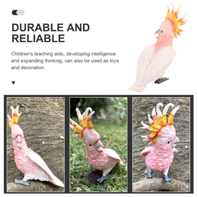 Artificial Moluccan Cockatoo Model Simulation Parrot Toy Prop Home Decoration gallery