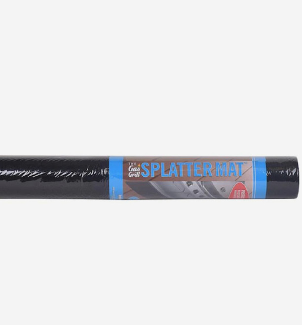 SPL-48 Gas Grill Splatter Mat Non-Woven Polypropylene Rectangular Black- Soft gallery