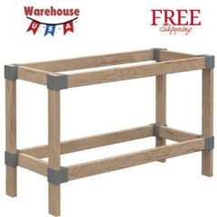 Heavyweight 2′ X 4′ Do-It-Yourself Workbench Kit,Gray