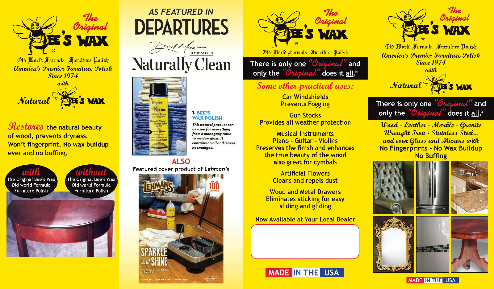 The Original BEE'S WAX Old World Formula Furniture Polish 3 Pack gallery