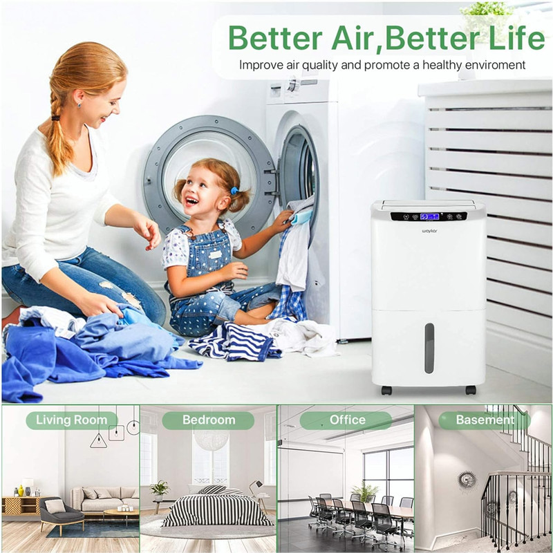 34 Pints Energy Star Dehumidifier for Spaces up to 2,000 Sq. Ft at Home, in Base gallery