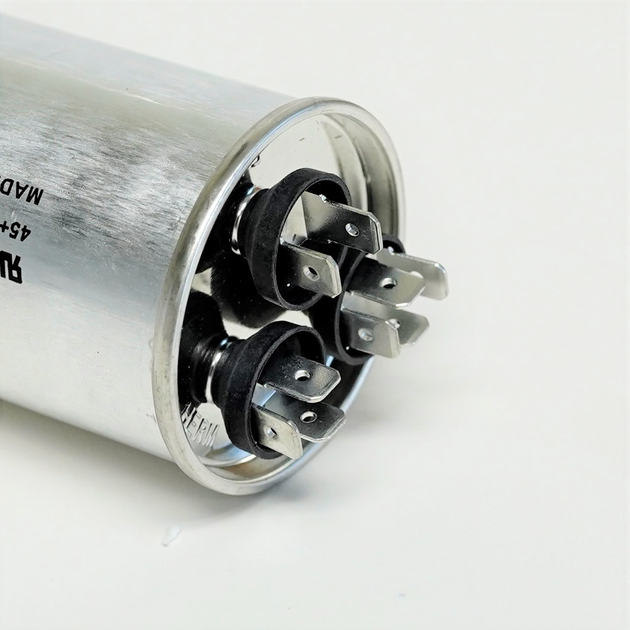 Air Conditioning HVAC Round Dual Motor Run Capacitor 45 + 5 MFD 370 Volt gallery