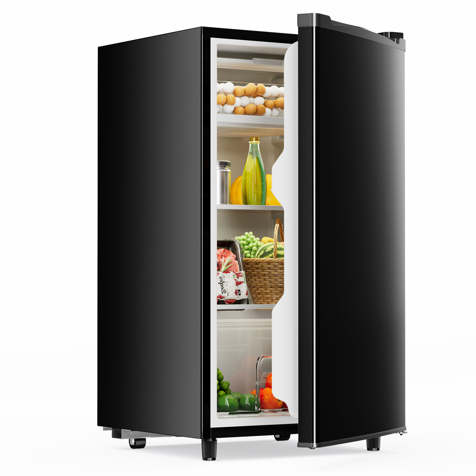 Mini Fridge with Freezer 3.2 Cu.Ft Refrigerator Low Noise Adjustable Thermostat gallery