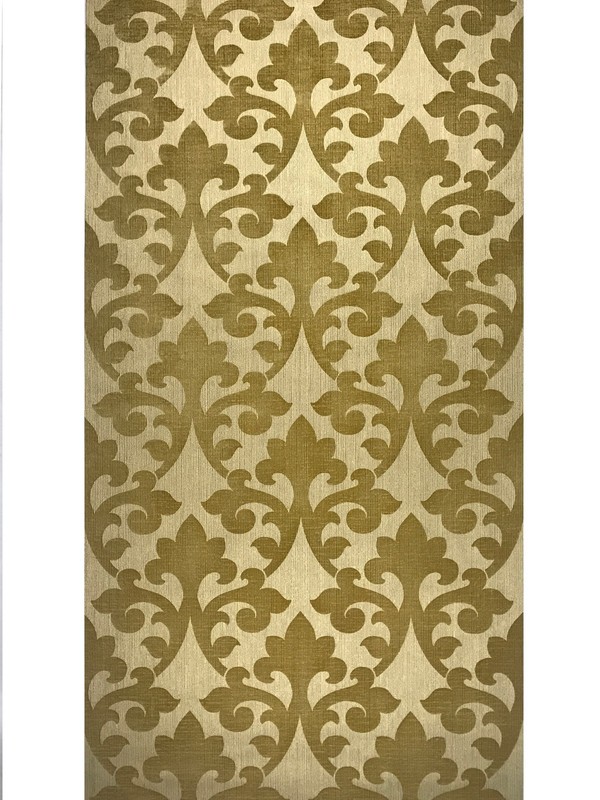 Flocking Embossed Wallpaper roll Gold Metallic flocked Textured Velour damask 3D gallery