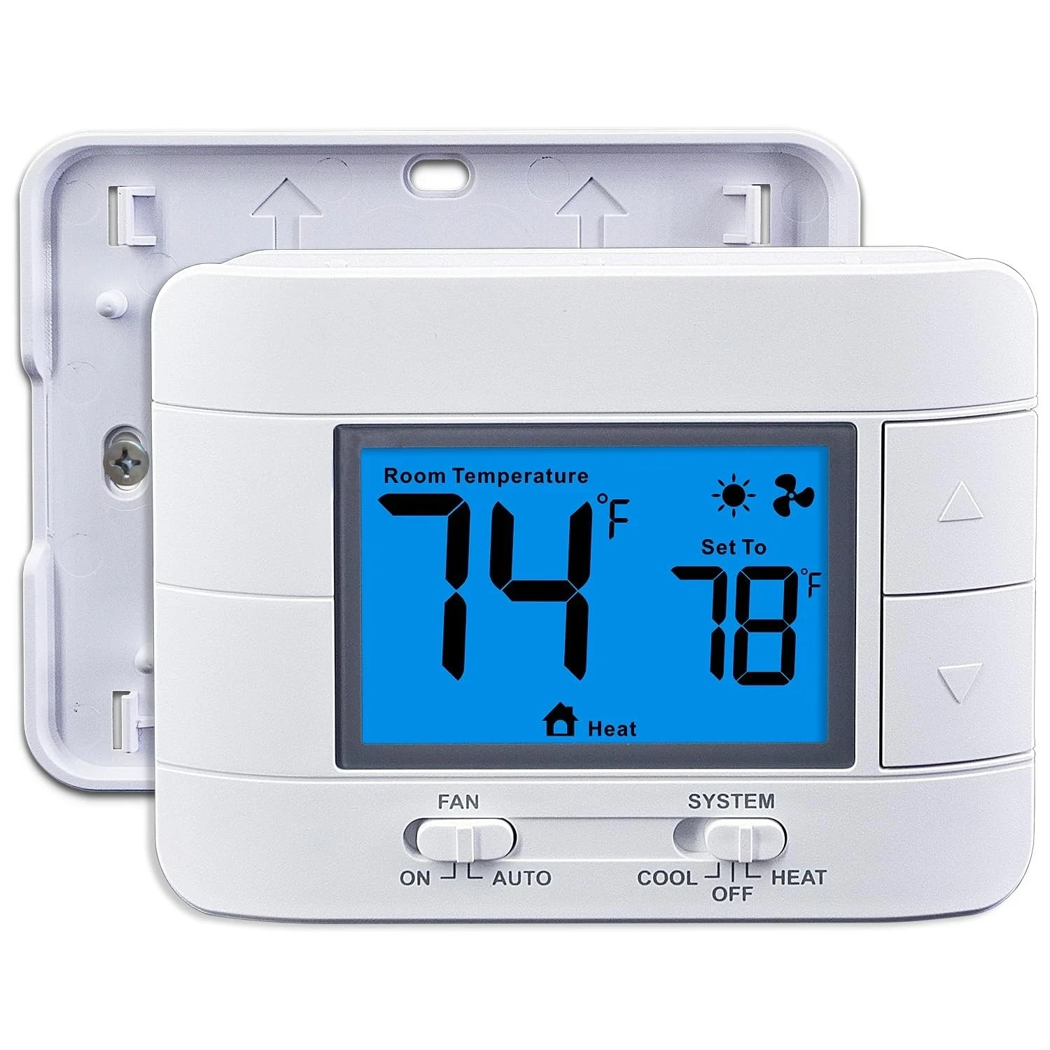 Non-Programmable Thermostats for House, Single-Stage 1 Heat/ 1 Cool, gallery