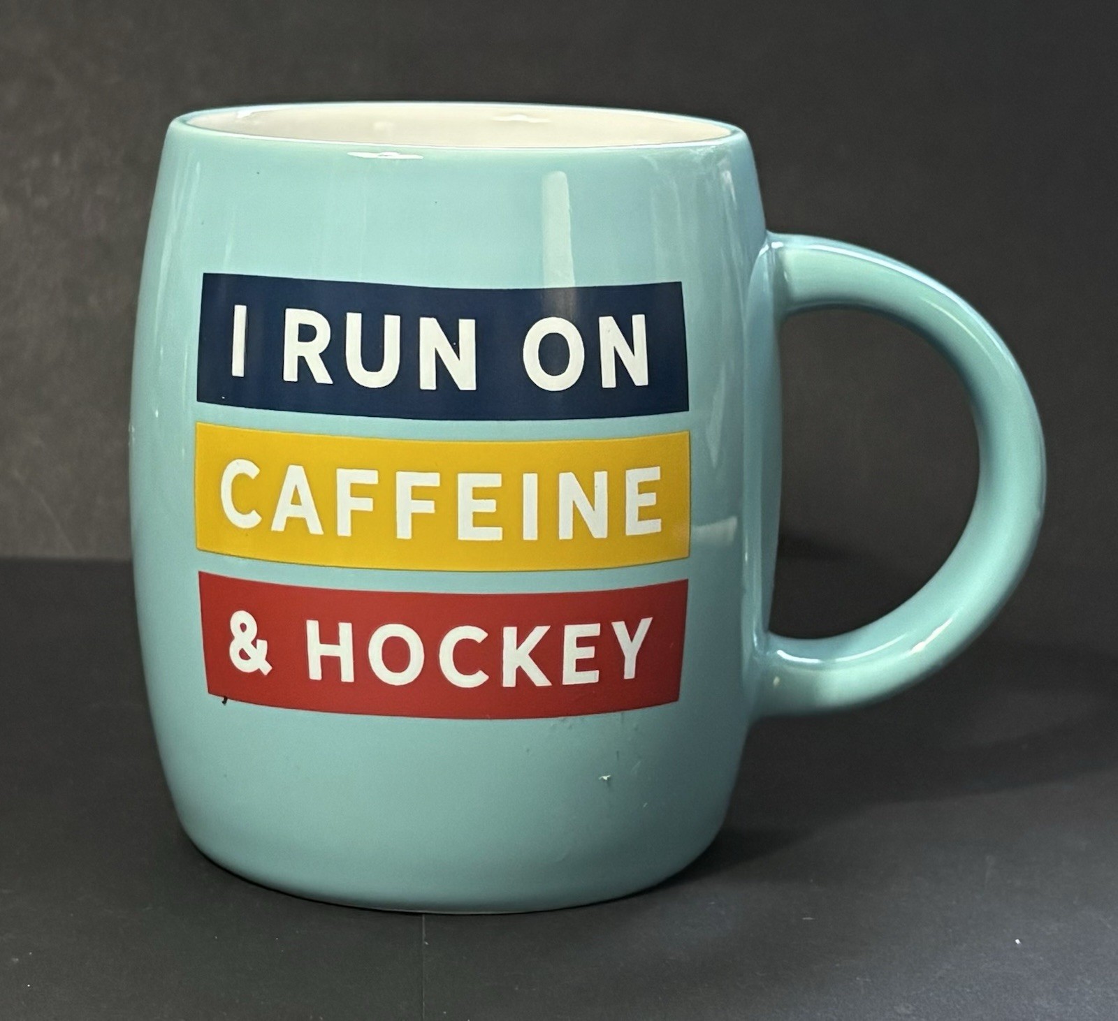 Caribou Coffee Minnesota I Run On Caffeine And Hockey 14oz Coffee Mug gallery