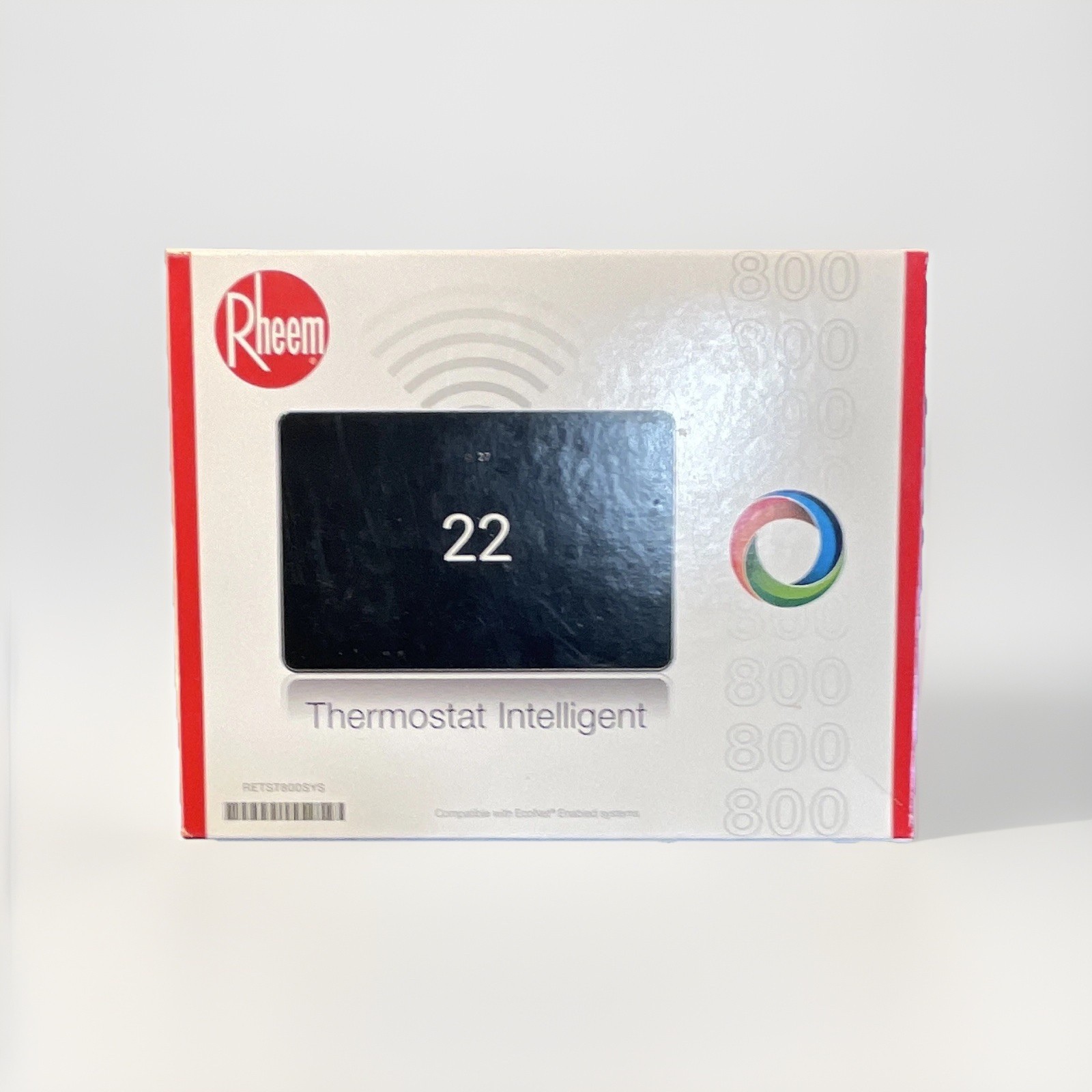Rheem RETST800SYS EcoNet Wi‑Fi Smart Thermostat Touchscreen Black gallery