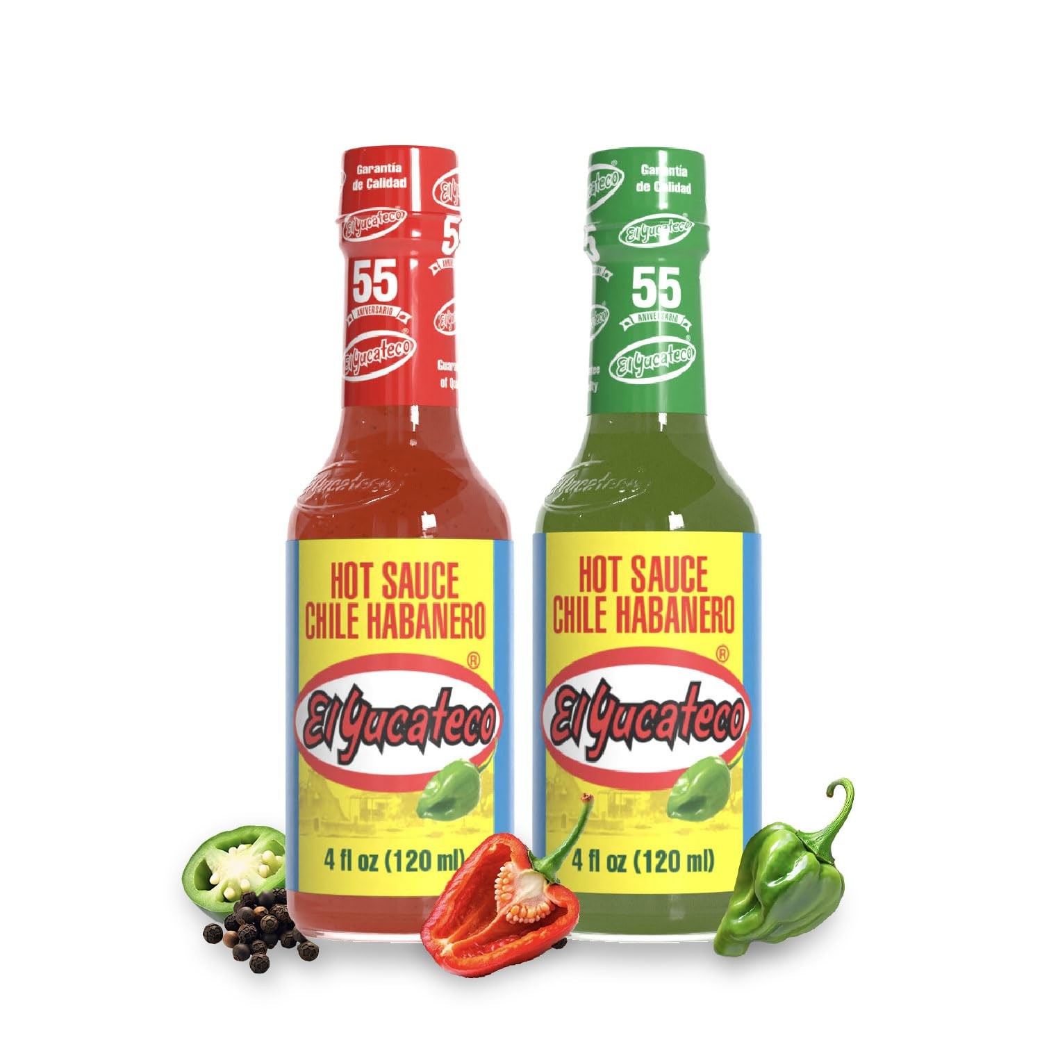 Mexican Hot Sauce 2-Pack, Green & Red Habanero Salsa, 4 Oz. Ea. Bottle Ex. 9/29 gallery