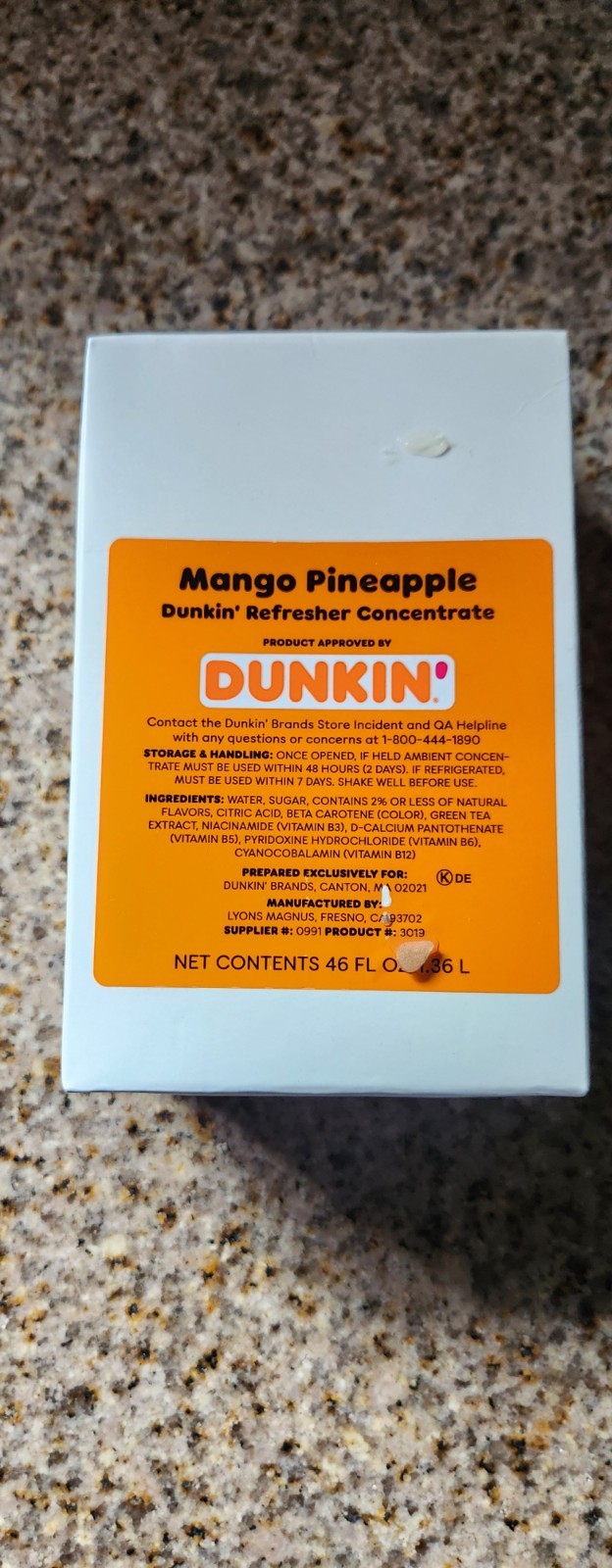 Dunkin Donuts Mango Pineapple Refresher gallery