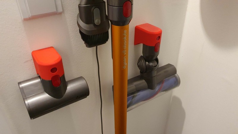 Dyson V8 Wall Mount for Attachments Life Hack Ergonomic Storage Options gallery