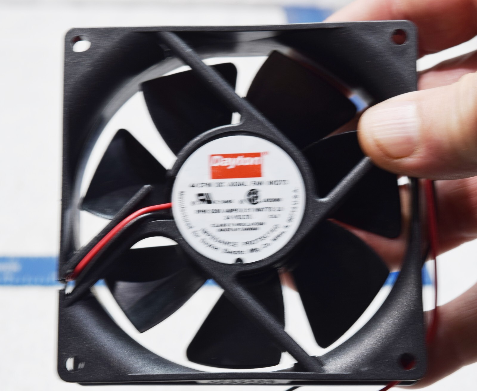 Dayton 6Kd73 Axial Fan, Square, 24V Dc, - Phase, 48 Cfm, 3 5/8 In W. gallery