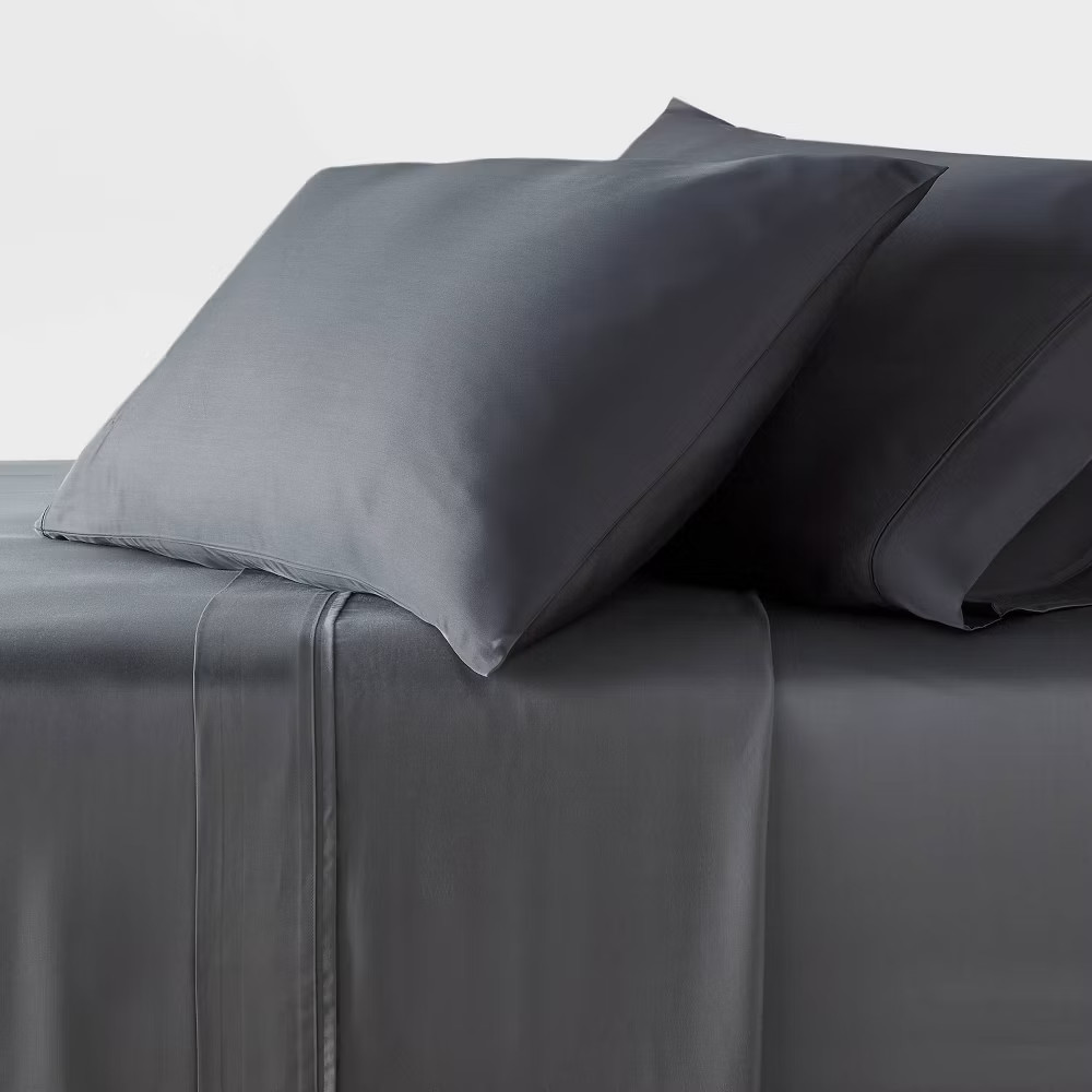 Full 320 Thread Count Cool TENCEL Lyocell Sheet Set Gray - Threshold gallery