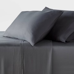 Full 320 Thread Count Cool TENCEL Lyocell Sheet Set Gray – Threshold