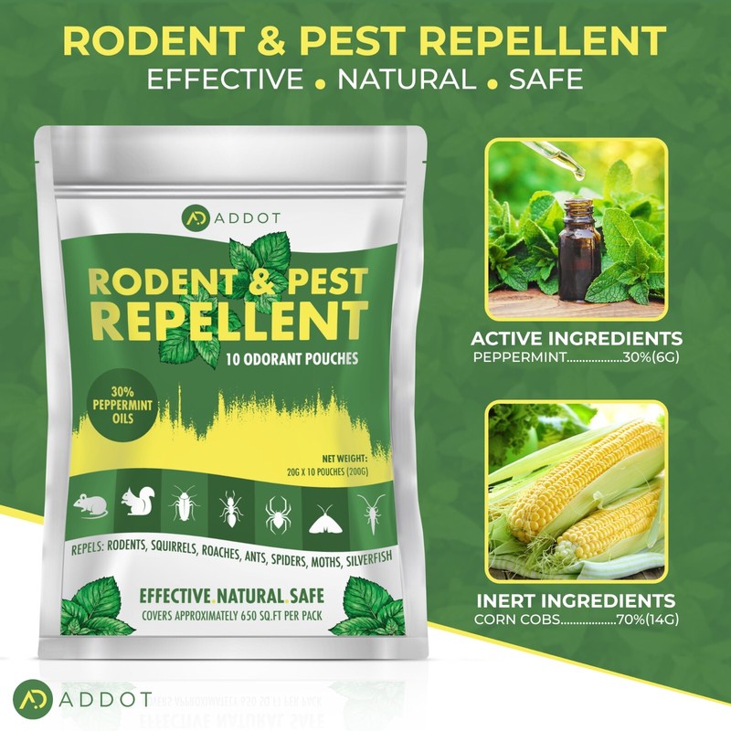 Peppermint Mouse Repellent Pest Insect Rodent Rat Control 10 Pack, all naturals gallery