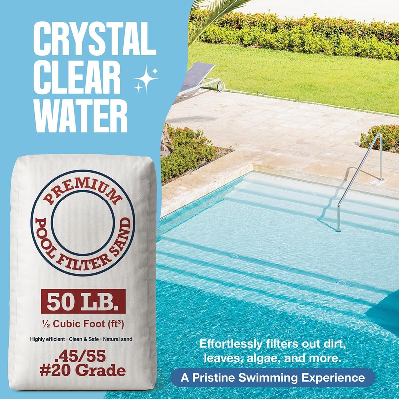 20 Grade Pool Filter Sand - Pool Sand, 50 Pound Bag Silica Sand for Pool Filt... gallery