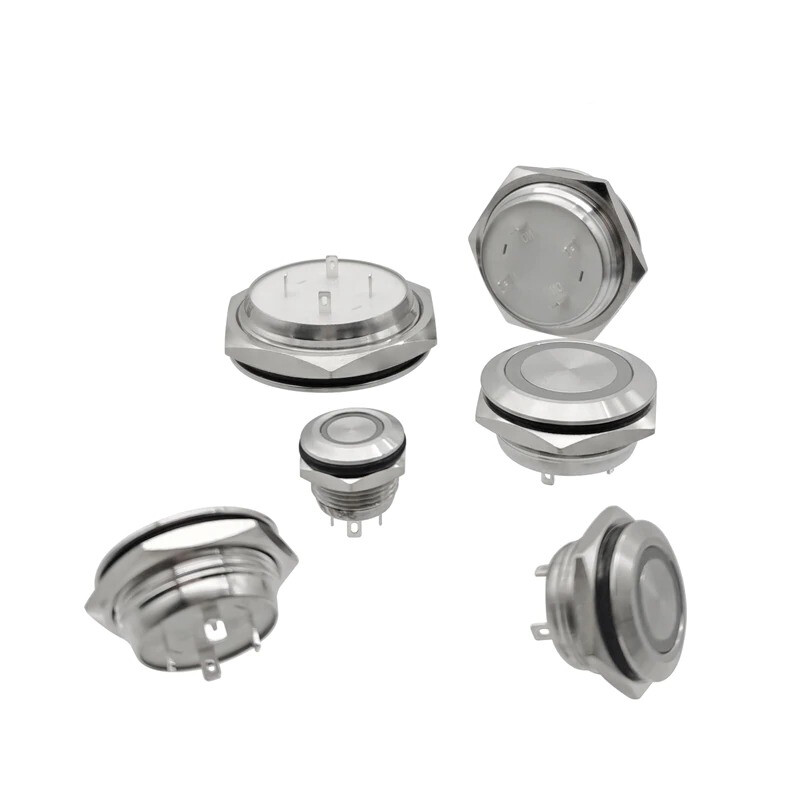 Short Mini Push Button Switch Electric Power Led Light Momentary Pressure Switch gallery