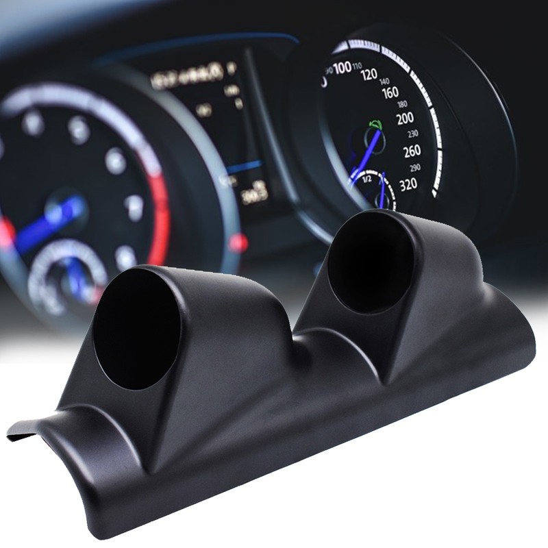 UNIVERSAL 2" 52MM LEFT DUAL HOLE GAUGE POD PILLAR METER MOUNT HOLDER RACING