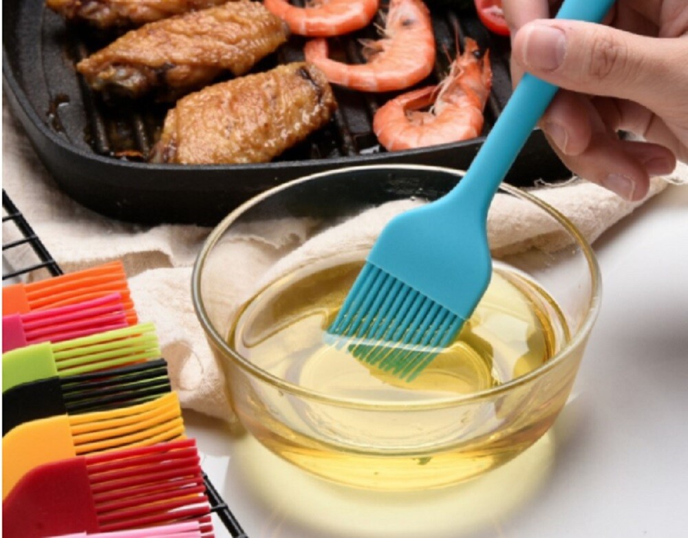 5 Pcs Silicone Basting & Pastry Brushes Set - Oil Brush for BBQ, Kitchen, Party gallery